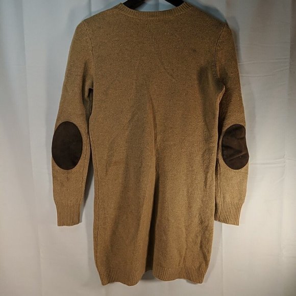 Polo Ralph Lauren Merino Wool Cashmere Sweater Pullover XS Tan Beige Elbow Patch - Picture 7 of 16
